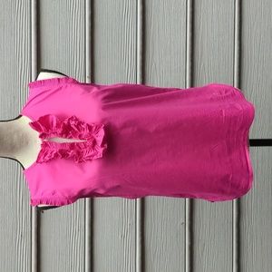 J.Crew Ruffle Sleeveless Top